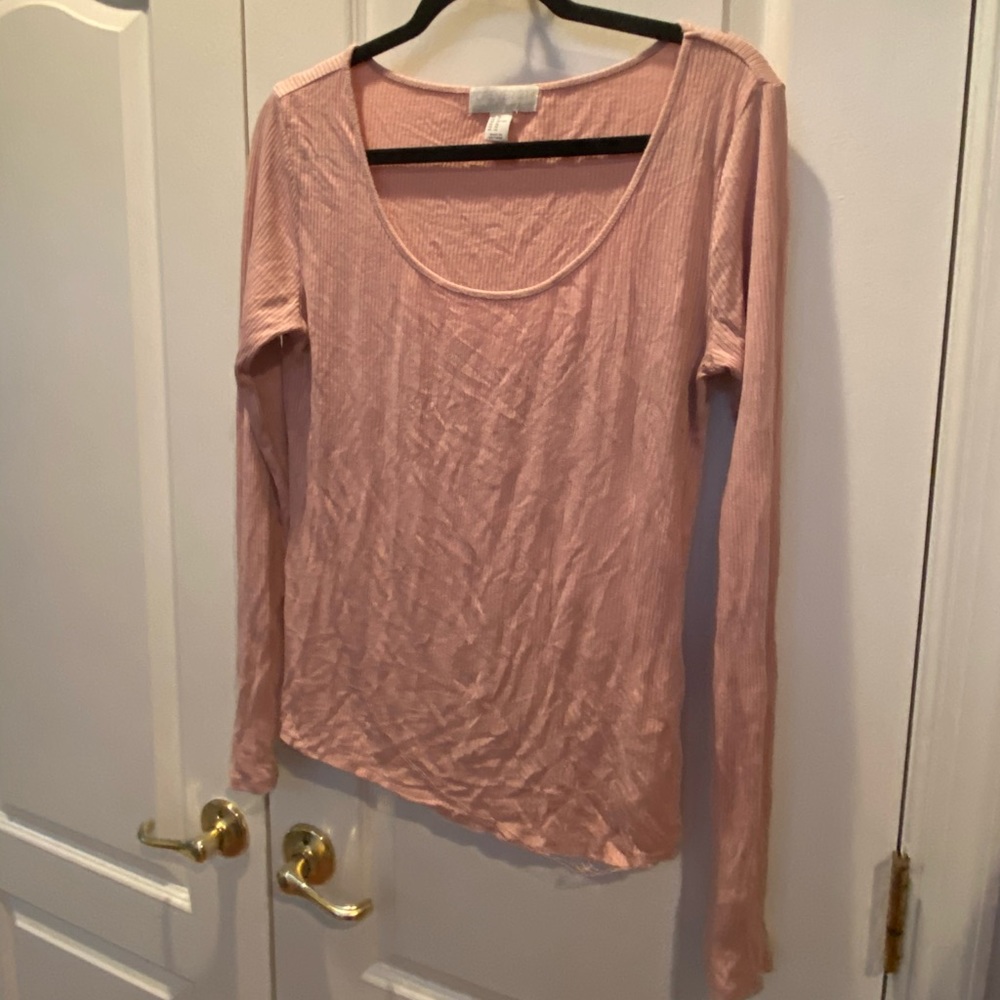 Pastel Pink Long Sleeve Tee